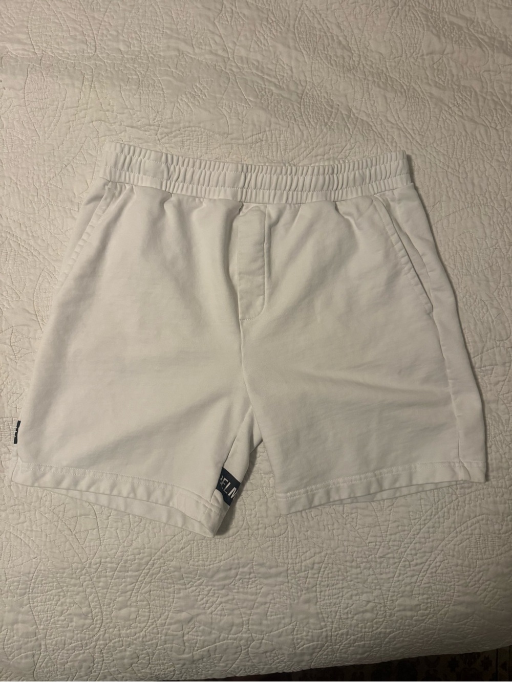 Helmut Lang Striped Logo Shorts